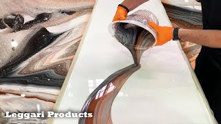 Epoxy Dirty Pour Technique On Custom Countertops Tutorial | DIY Countertop Remodel Ideas