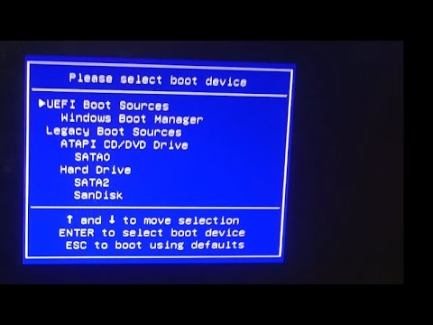 HP Desktop Pc How To Boot From A USB Flash Drive - YouTube