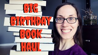 BIG BIRTHDAY BOOK HAUL | Horror, SciFi & Fantasy #booktube #bookhaul