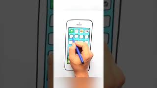 How To Draw a Apple iPhone 12 Pro Drawing Cute and Easy  #shorts