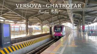 Mumbai Metro | Post Lock Down | Versova to Ghatkopar | मुंबई मेट्रो