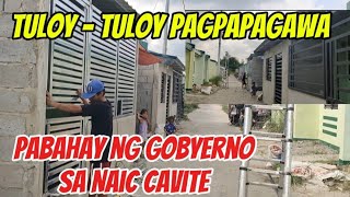 PABAHAY ng Gobyerno Tuloy - Tuloy ang Paggawa sa NAIC Cavite.