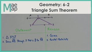 Geometry: 6-2 Triangle Sum Theorem