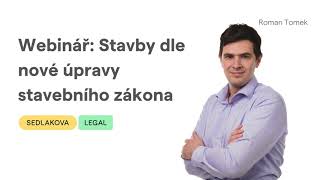 Webinář Stavby dle úpravy stavebního zákona HD