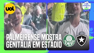 TORCEDOR DO PALMEIRAS MOSTRA GENITÁLIA APÓS ELIMINAÇÃO PARA O BOTAFOGO NO ALLIANZ: POLÍCIA INVESTIGA