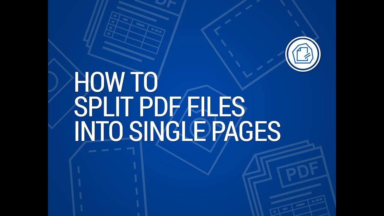 How To Split Pdf Into Pages Youtube