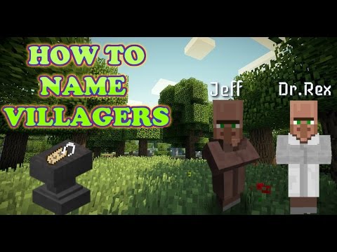 How to Name Villagers in Minecraft (Ps3, Ps4, Xbox 360, and Xbox One) How to Name Villagers in Minecraft (Ps3, Ps4, Xbox 360, and Xbox One)