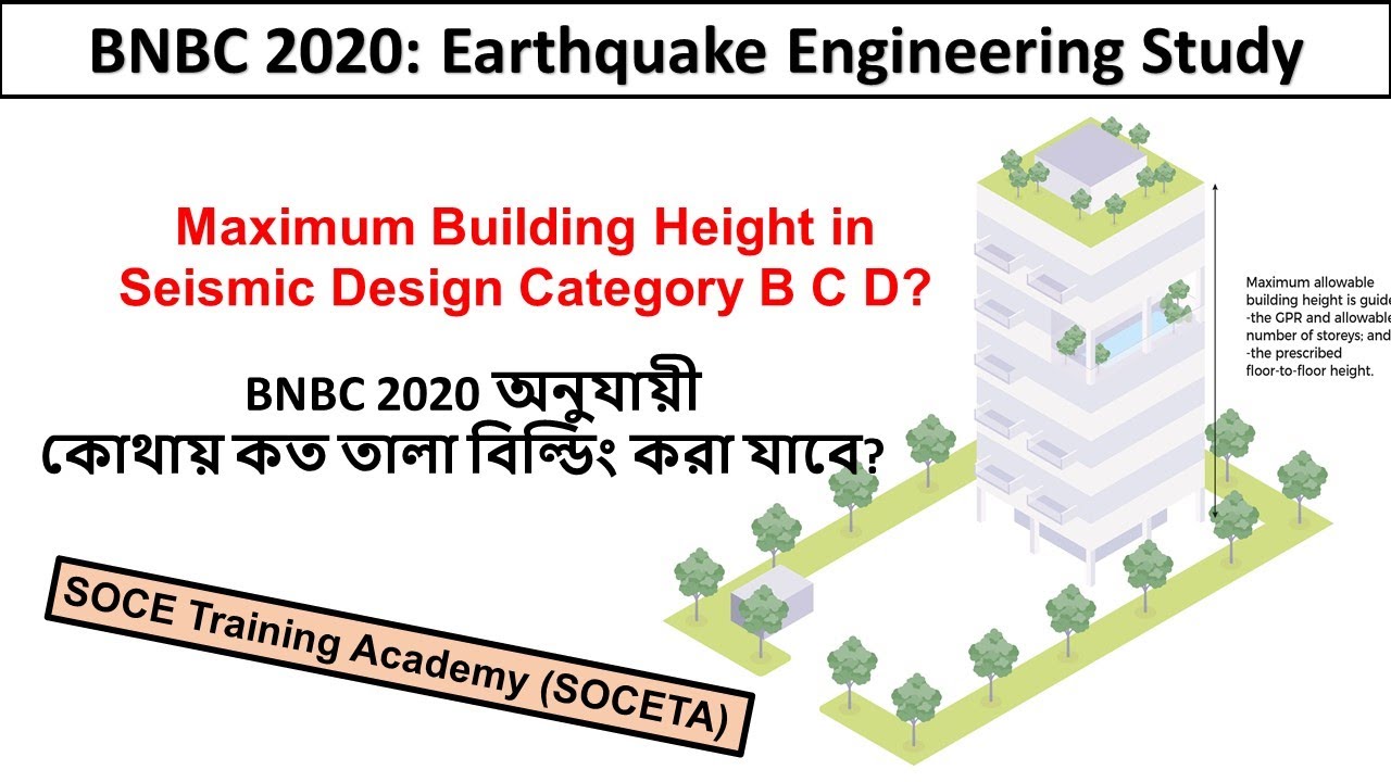 BNBC 2020: Earthquake Engineering | Maximum Building Height In Seismic ...