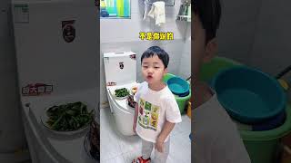 熊孩子又听话了，一个照说一个照做！#Cute baby#Cute#呆萌小米宝#聪明宝宝#萌娃