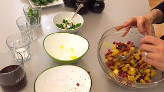 How to deseed a pomegranate and make a pomegranate salsa