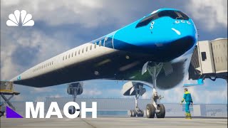 Futuristic 'Flying V' விமானம் நாம் பறக்கும் வழியை மாற்ற முடியும் | மாக் | என்பிசி செய்திகள்