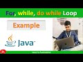 for, while and do while loop example in java