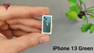 iPhone 13 green miniature unboxing mini phone