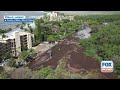 drone video captures flooding in hawaii