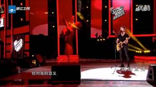 梁博《我爱你中国》live版 中国好声音 20120930  总决赛