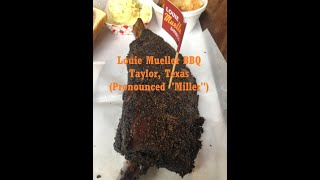 Louie Mueller BBQ (It's Pronounced "Miller")  - Fantastic Barbeque in Taylor, Texas