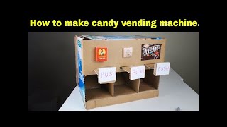 How to make candy vending machine at home by cardboard | Easy Step by Step Perfect for your kids.