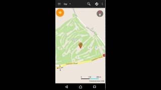 How can I find the route from current location to the searched location?