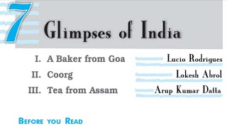 Glimpses of India | A Baker from Goa | Coorg | Tea from Assam | Glimpses of India class 10 #chapter7