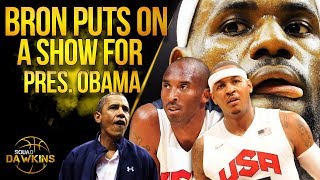 Melo, Kobe Struggle, LeBron Takes Over In Front Of Pres Obama To Give 2012 USA Team a Win vs Brazil