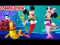Mickey and Friends Play Mermaids 🐚 | Compilation | @disneyjunior