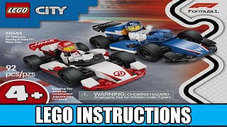 LEGO Instructions - City - 60464 - F1 Williams Racing \u0026 Haas F1 Race Cars - Formula 1