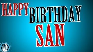 ಜನ್ಮದಿನದ ಶುಭಾಶಯಗಳು ಸ್ಯಾನ್! ಆಚರಿಸಲು 10 ಗಂಟೆಗಳ ಸಂಗೀತ ಮತ್ತು ಅನಿಮೇಷನ್ #ಜನ್ಮದಿನ #ಸ್ಯಾನ್