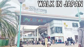 【4KHDR】Window shopping in MITSUI OUTLET PARK Jazz Dream NAGASHIMA in MIE prefecture in JAPAN