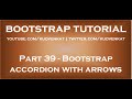 Bootstrap accordion with arrows