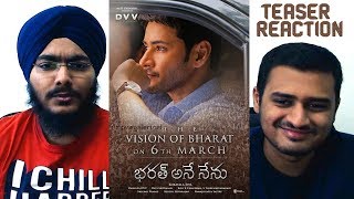 The Vision of Bharat REACTION | Mahesh Babu | DVV Entertainment | Bharat Ane Nenu Teaser