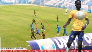 Wow 😮 Watch the highlights of Osei Kwame Junior of Breman United 🔥💯⚽