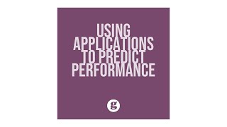 Using Application Forms to Predict Job Performance