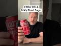 Coca-Cola and my blood sugar.  #glucose #bloodsugar #insulinresistant1 #cokacola