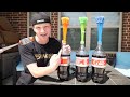 500 WATER BALLOONS vs COKE AND MENTOS EXPLODING!