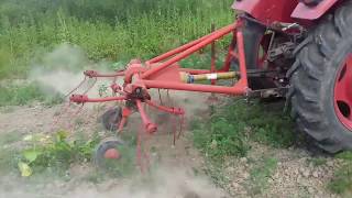 Cultivating between rows with tedders/hoe/pumpkins/zetor 3511/special 2017/don't try this at home