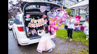 Sophia's Drive-By Unicorn Themed 7th Birthday Party