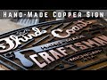 Vintage Looking Copper And Barnwood Logo Sign | Woodworking | How To | DIY