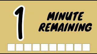 1 Minute - Countdown Timer - Progress Bar