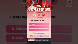 Ymir Embla Pop Quiz Q1 | Dislyte 3.2.0! #shorts