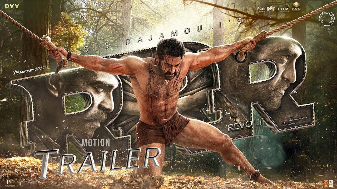 RRR NTR Komaram Bheem Intro Trailer | RRR Movie Trailer | Ram Charan ...