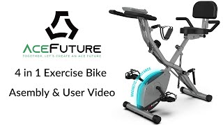 AceFuture 4 in 1 Exercise Bike Assembly Video (UK Market Exclusive)