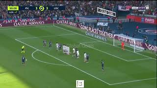 Lionel Messi Freekick GOAL |PSG - LILLE| 4-3 GAMEWINNER! MESSI|2xMBAPPE|NEYMAR