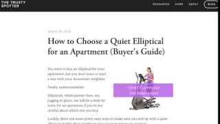 Quiet Ellipticals for Your Home or Apartment (3 models reviewed)