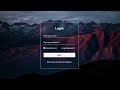 Create a Login Form in HTML and CSS | Glassmorphism Login Form in HTML & CSS