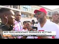 npp parliamentary primaries vetting day 1 see mattew opoku prempeh 20 other face vetting committee