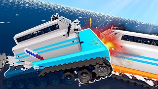 TSUNAMI BUNKER SURVIVAL RUINED BY SHARKS! - Stormworks Multiplayer Gameplay