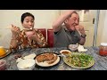 cuộc sống Ở Úc 🇦🇺 sườn heo ướp muối tôm nướng bò xào măng tây grilled salted pork ribs with shrimp