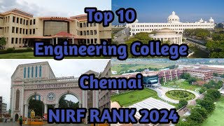 Top 10 Engineering College in Chennai based on NIRF RANK 2024