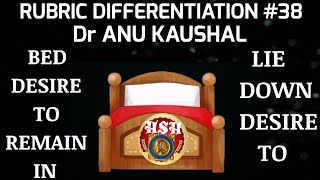 RUBRIC DIFFERENTIATION #38 - Dr ANU KAUSHAL @hsh_homeopathy