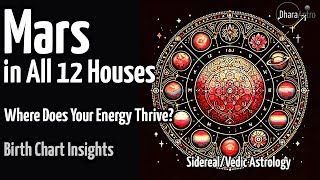 Mars in Different Houses | Birth Chart | Vedic Astrology Predictions #siderealastrology #astrology